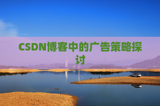 CSDN博客中的广告策略探讨
